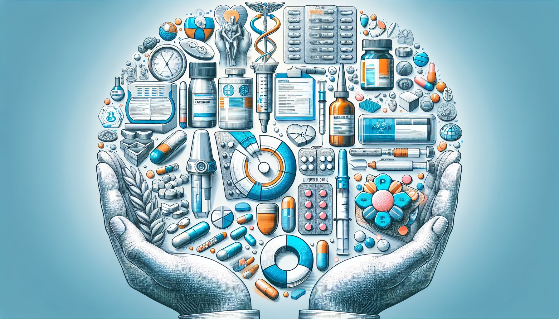 Medizinische Abbildung von Glucophage-Tabletten